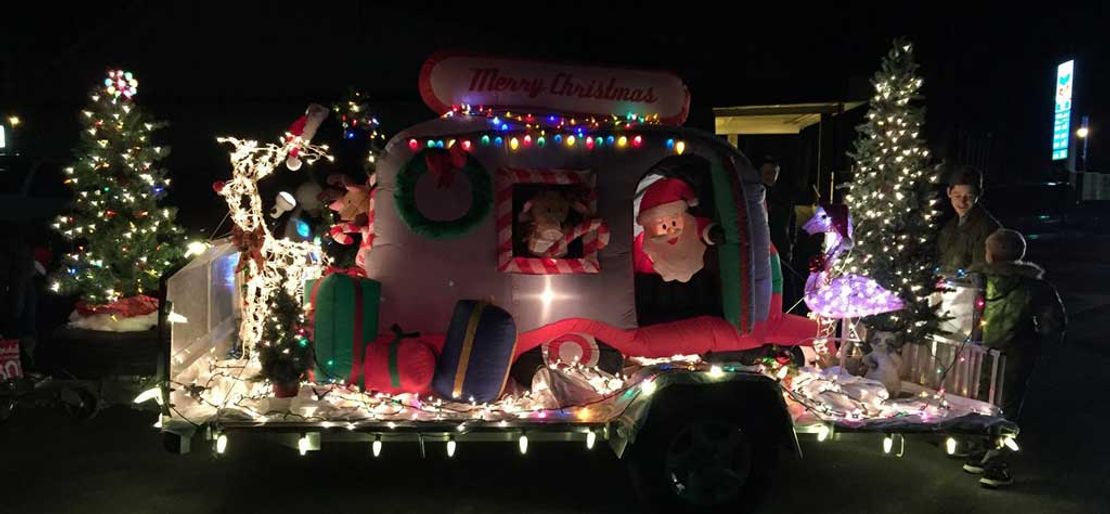 Christmas in White Pines Parade of Lights with Santa & Mrs. Claus