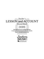 Teacher's Lesson And Account Record Book
