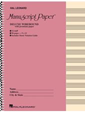 Deluxe Wirebound Premium Manuscript Paper (Pink Cover)