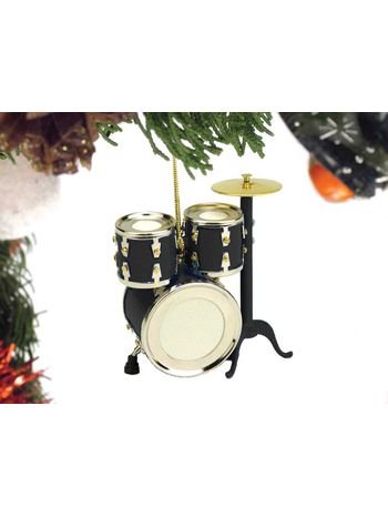 Black Drum Set Ornament