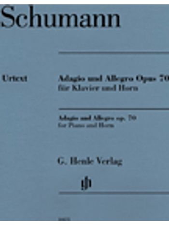 Adagio And Allegro Op. 70 For Piano And Horn
