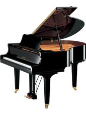 Yamaha GC1 Acoustic Baby Grand Piano - 5'3" - Polished Ebony