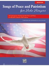 Songs of Peace and Patriotism for Solo Singers (Book/CD)